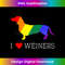 Pride LGBTQ March Funny Gay Joke I Love Weiners 1 - Digital Sublimation Download File