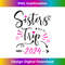 Sisters Trip Cheapers Than Therapy 2024, Girl Vacation Party 1 - High-Quality PNG Sublimation Download