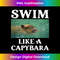 Funny Swimming Swim Capybara Design - Premium PNG Sublimation File