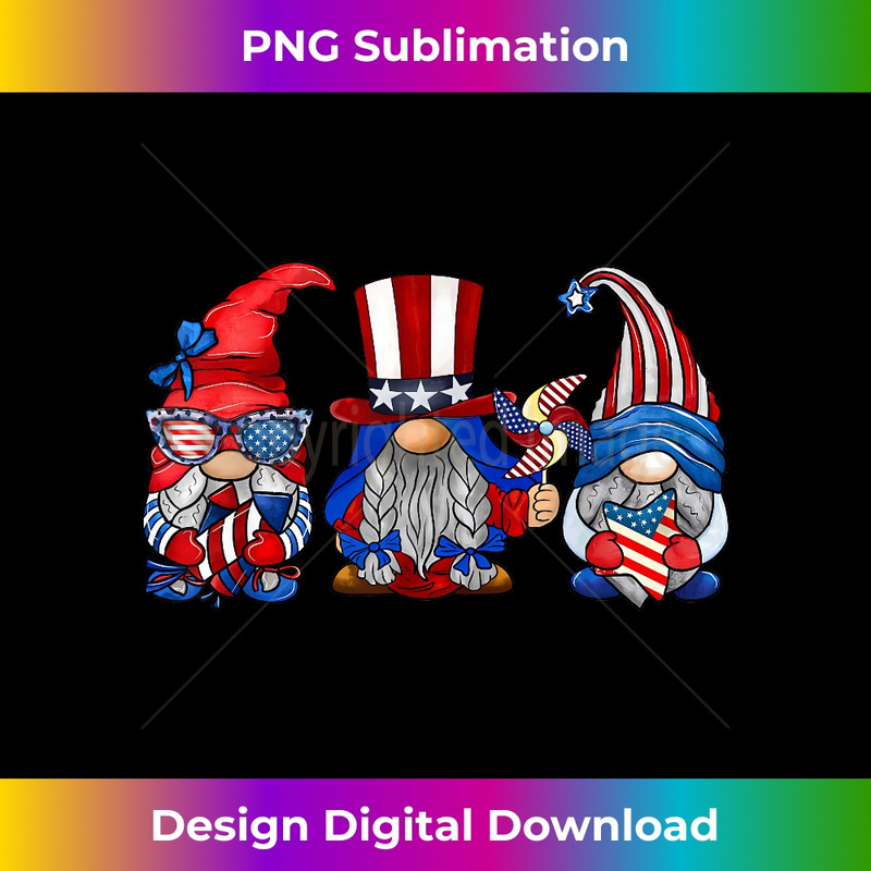 Gnome Firework American Flag Patriotic 4th Of July - Special Edition Sublimation PNG File