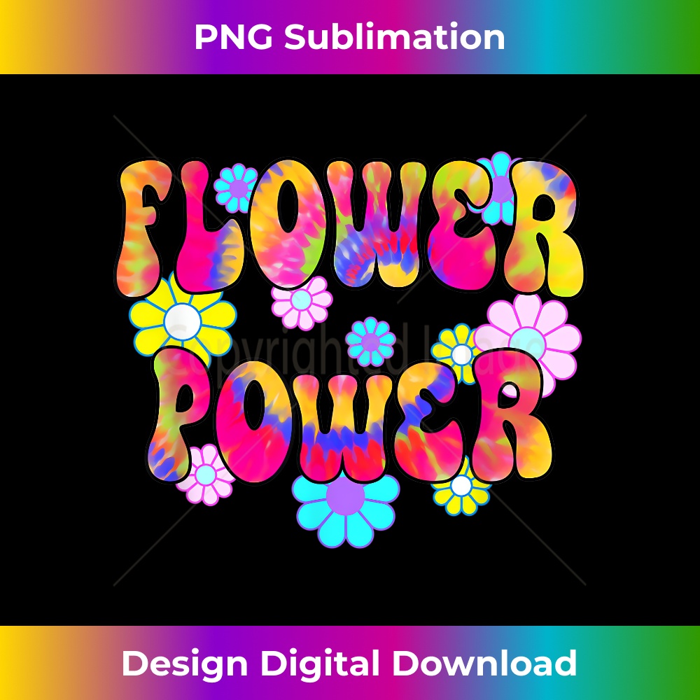 Flower Power 60s 70s Tie Dye - Special Edition Sublimation PNG File