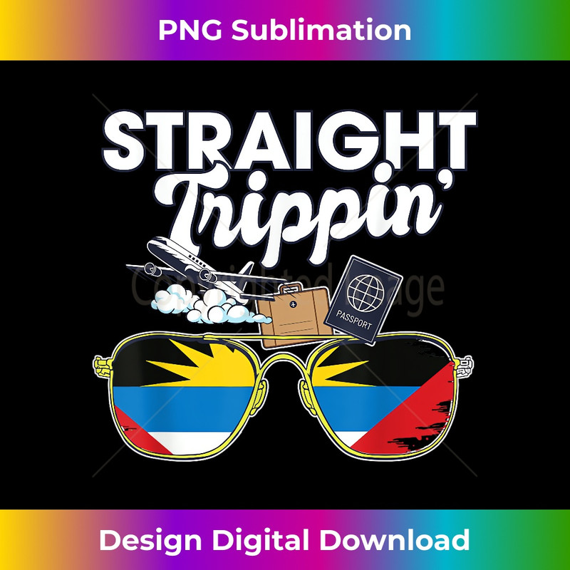 Straight Trippin' Antigua Vacation Tour Travel Trip Matching 1 - Exclusive Sublimation Digital File