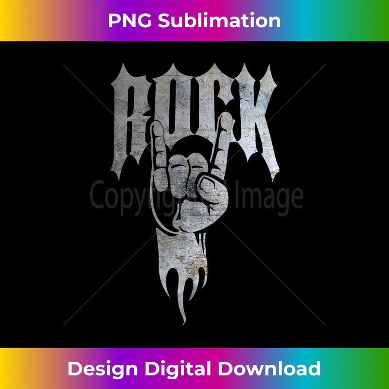 Distressed Metal 80's Rocker - Creative Sublimation PNG Download
