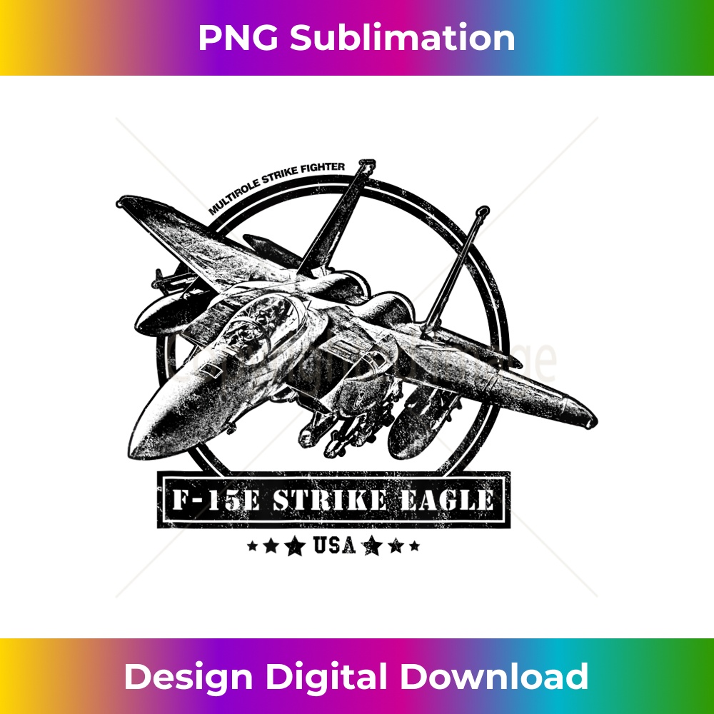 F-15E Strike Eagle Fighter Aircraft - High-Quality PNG Sublimation Download