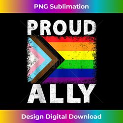 vintage pride month rainbow color lgbtq flag proud ally 1 - high-quality png sublimation download
