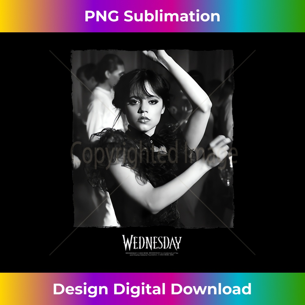 Wednesday Dark Dancing Queen Wednesday Photoreal & Logo V2 1 - PNG Transparent Sublimation File