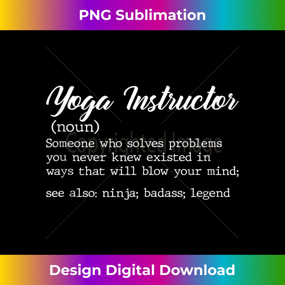 Teacher Yoga Instructor Definition 1 - Trendy Sublimation Digital Download
