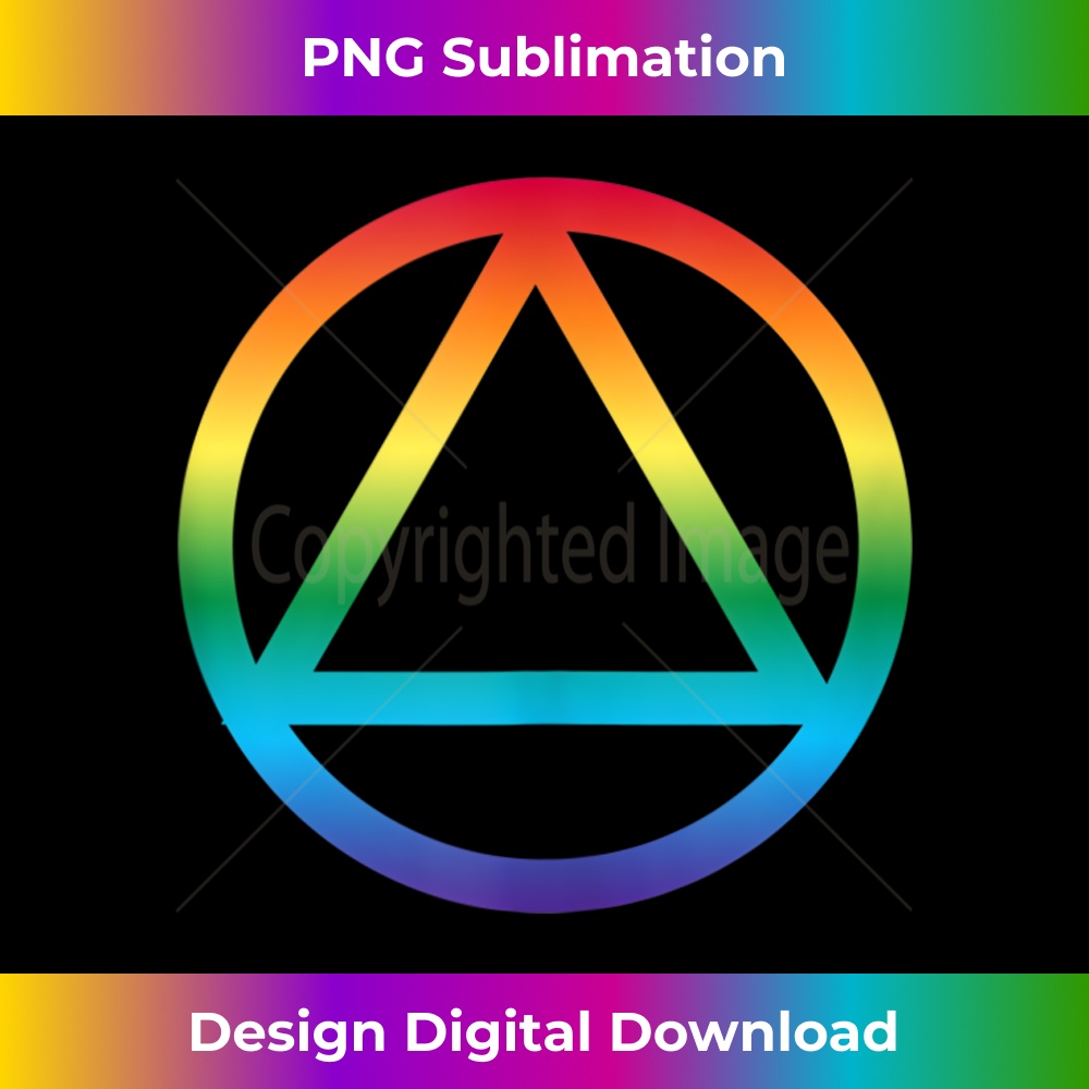 Clean Sober Lesbian Recovery AA NA Sobriety LGBT Gay Pride - Creative Sublimation PNG Download