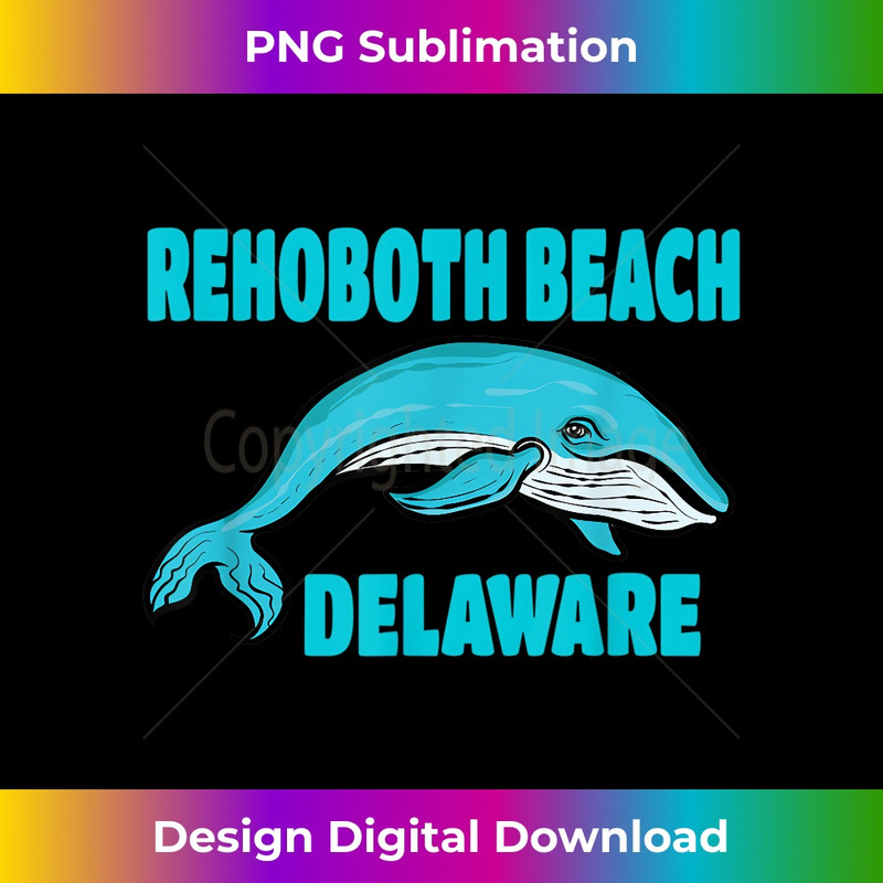 Rehoboth Beach Delaware Whale Themed 1 - Elegant Sublimation PNG Download