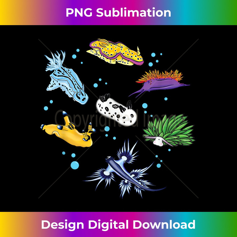 Nudibranch Sea Slug Ocean Scuba Diver Snorkeling Aquarium 1 - PNG Transparent Digital Download File for Sublimation