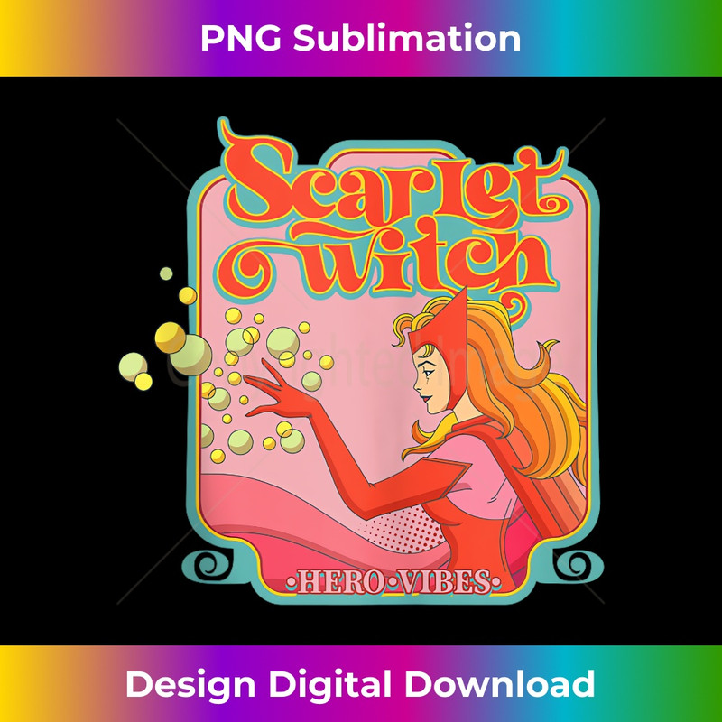 Marvel Avengers Scarlet Witch Wanda Hero Vibes Comic Retro  1 - PNG Sublimation Digital Download