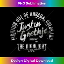 official ufc justin gaethje rebound 1 - png transparent digital download file for sublimation