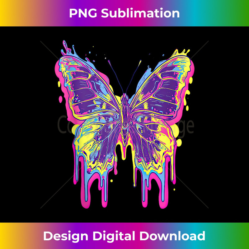 Psychedelic Butterfly Trippy Insect Vaporwave Art 1 - Exclusive Sublimation Digital File