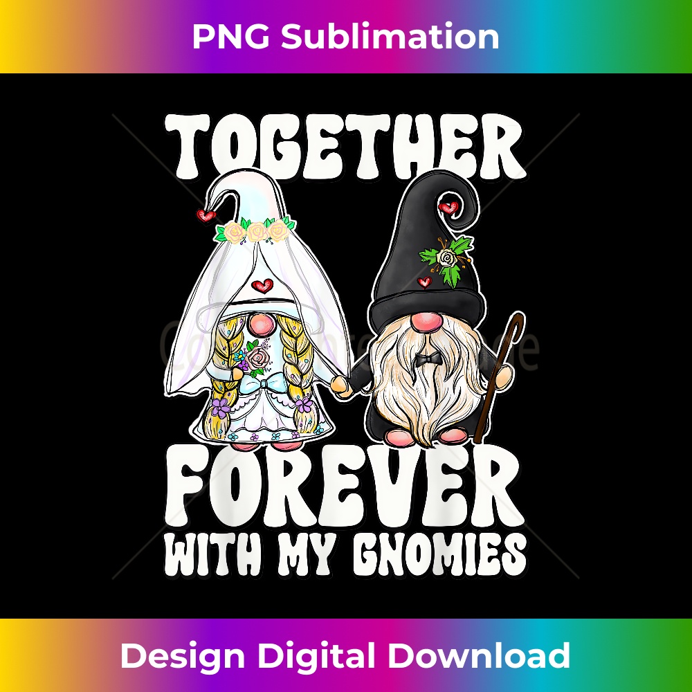 Together Forever Gnomes Mrs Bride Mr Groom For Wedding Party 1 - High-Quality PNG Sublimation Download