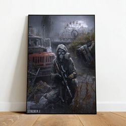Stalker Game Poster, Canvas Wall Art, Rolled Canvas Print, Canvas Wall Print, Game Poster-2