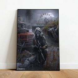 stalker game poster, canvas wall art, rolled canvas print, canvas wall print, game poster-2