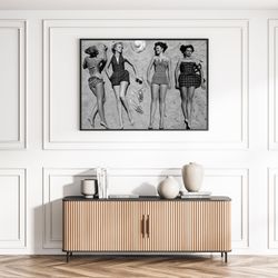 SZA Merch Print Famous Singer Music Poster Black and White Retro Vintage Photography Canvas Framed Printed Wall Art Tren