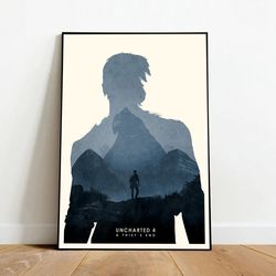 uncharted game poster, canvas wall art, rolled canvas print, canvas wall print, game poster-2