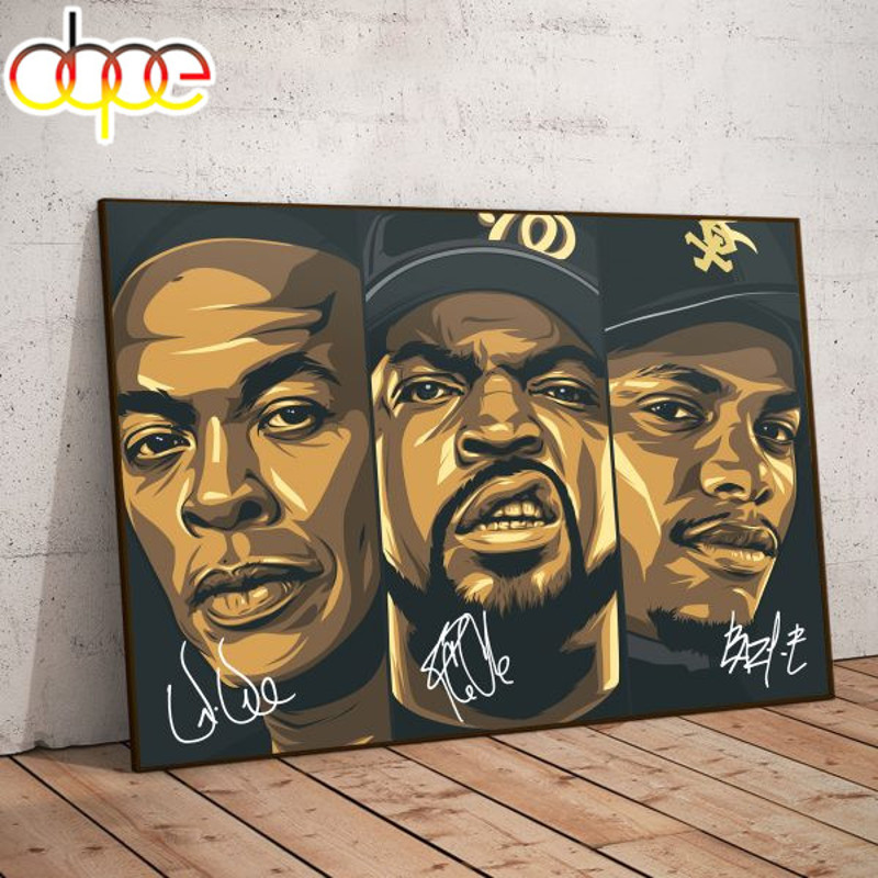 Dr. Dre, Ice Cube, Eazy-E Artwork Canvas.jpg
