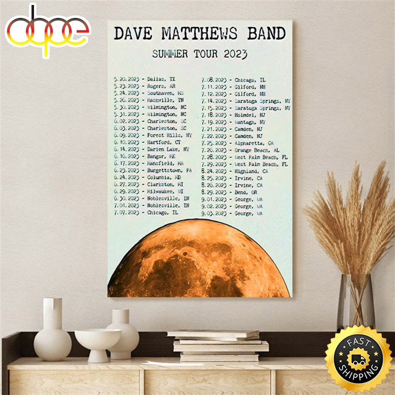 Dave Matthews Band Tour 2023 Canvas Poster.jpg