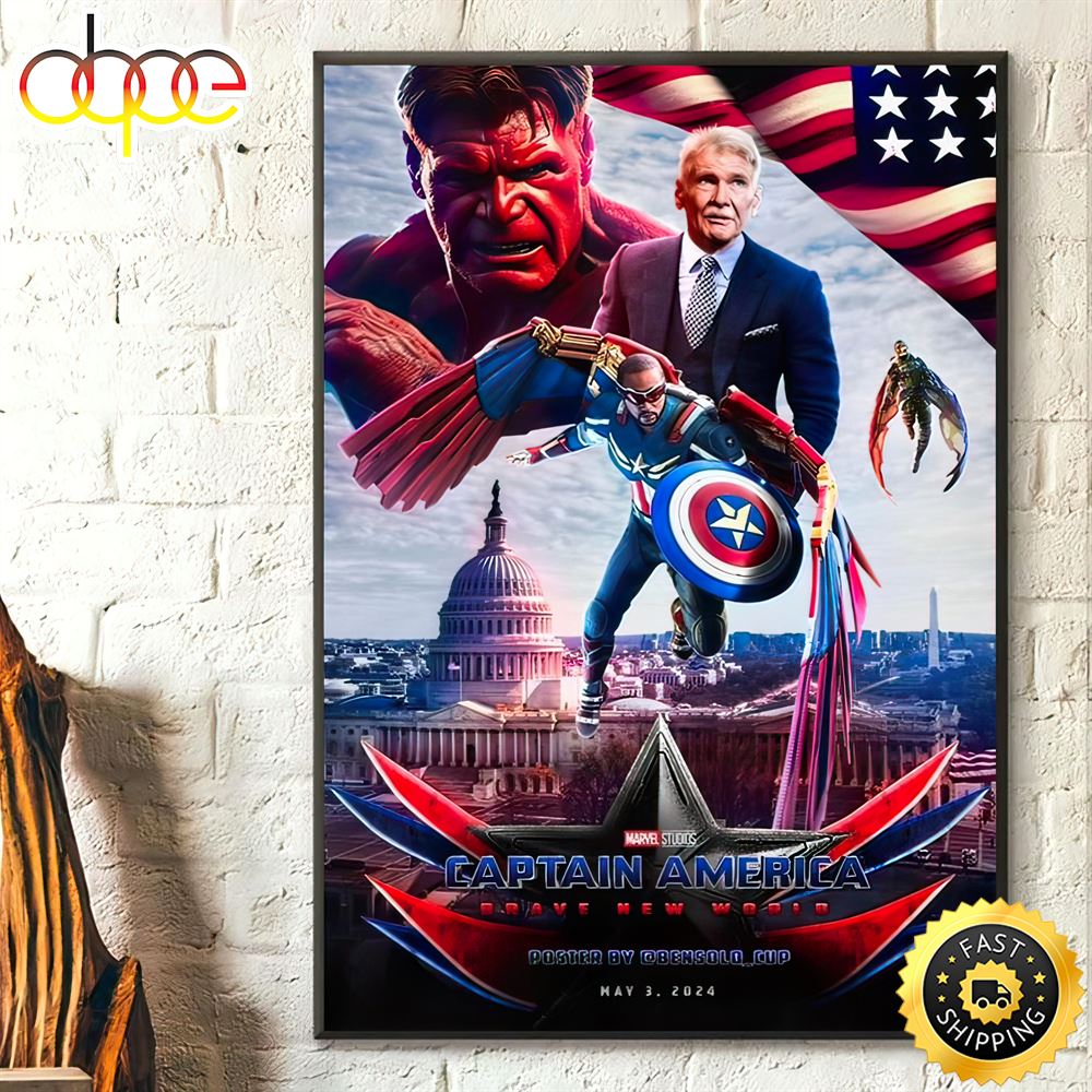 Captain America Brave New World Poster 2024 Canvas.jpg
