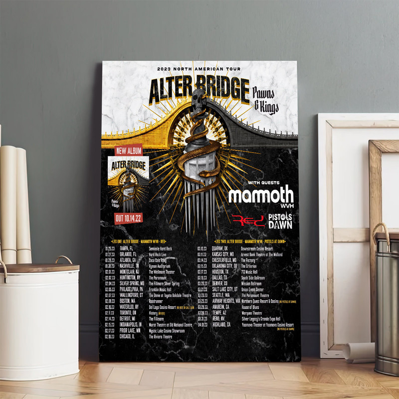 Alter Bridge North American Tour 2023 Poster Canvas.jpg