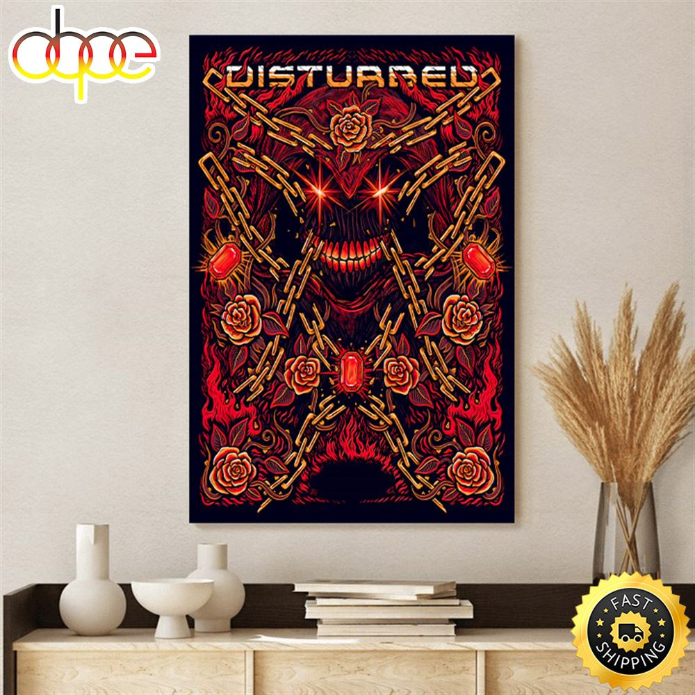 Disturbed Abbotsford May 12 Tour 2023 Poster Canvas.jpg