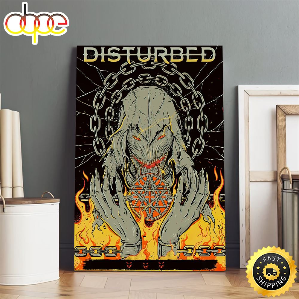Disturbed Montreal April 29 Tour 2023 Canvas Poster.jpg