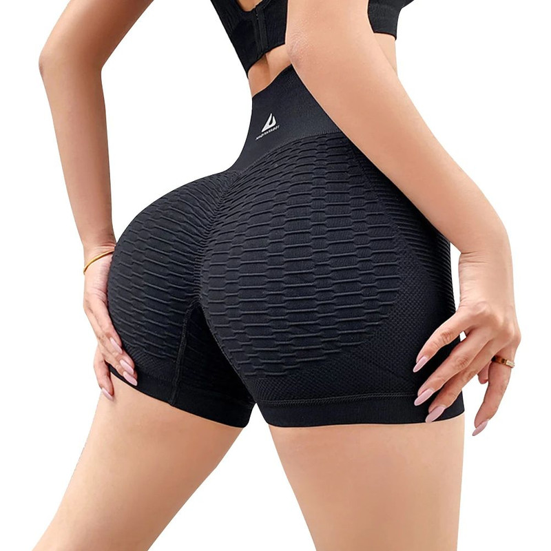 High Waisted Exercise Fitness Shorts For Women Butt Lifting Gym Running Yoga Shorts 1