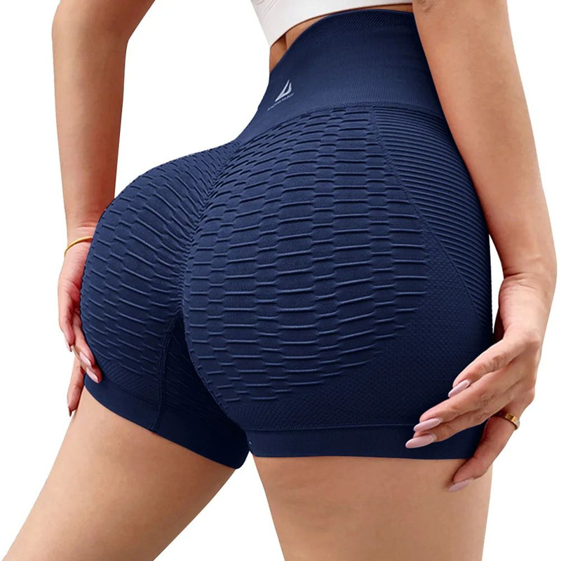 High Waisted Exercise Fitness Shorts For Women Butt Lifting Gym Running Yoga Shorts 4