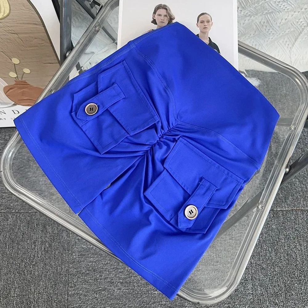 Nude High Waist Yoga Shorts with Pockets Butt Sport Leggings for Gym Training Outdoor Sports