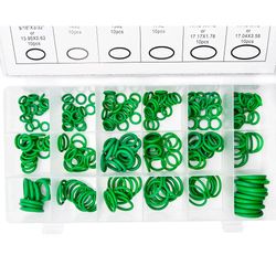 premium 530 piece nitrile o ring seal kit, heat & oil resistant sealing rings for car a/c,r134a,pumps & plumbing