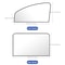 2Pcs Magnetic Car Side Window Sun Shade Curtain UV Reflective Sun Protection For Summer 5