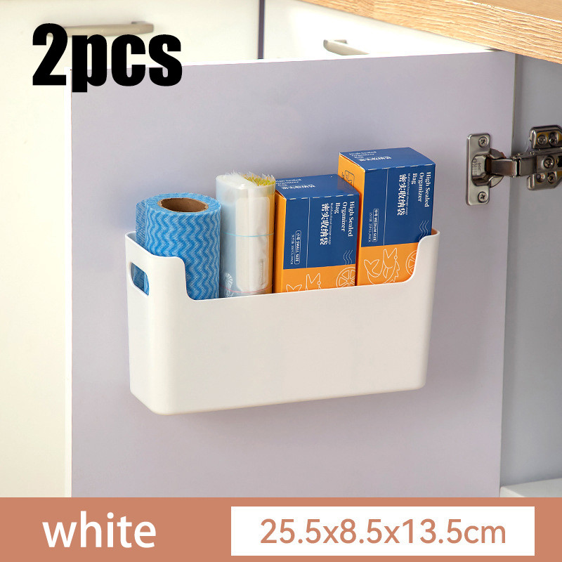 NonPerforated Clish Film Rack Inside Cabinet Wall Shelf Spice Rack Dish Drying Rack For Kitchen 11