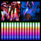Bulk Colorful RGB LED Glow Sticks, Foam Cheer Tubes for Parties, Weddings & Dark Light Events