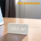 Wooden Digital Alarm Clock with LED Display & Temperature – Stylish Table Clock for Bedroom & Office