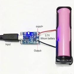 lithium charger board 5v 1a/2a smart battery charger for 3.7v li-ion/lipo micro usb & type-c protection module