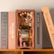 Sakura Model DIY Book Nook Wooden Bookshelf Insert Miniature House Kit Ideal Birthday Gift