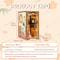 Sakura Model DIY Book Nook Wooden Bookshelf Insert Miniature House Kit Ideal Birthday Gift
