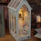 DIY Book Nook Dollhouse Kit Wooden Miniature Furniture with LED Lights  Bookshelf Insert Toy for G