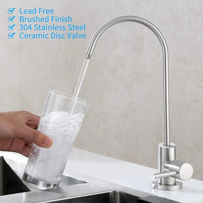 Premium LeadFree Filtered Faucet Fits Reverse Osmosis Units Kitchen Water Filtration System Faucet  3