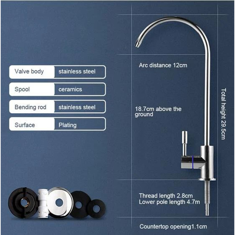 Premium LeadFree Filtered Faucet Fits Reverse Osmosis Units Kitchen Water Filtration System Faucet  5