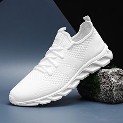 breathable men casual sports shoes summer light soft sole comfort outdoor running shoes plus size mesh fashion student