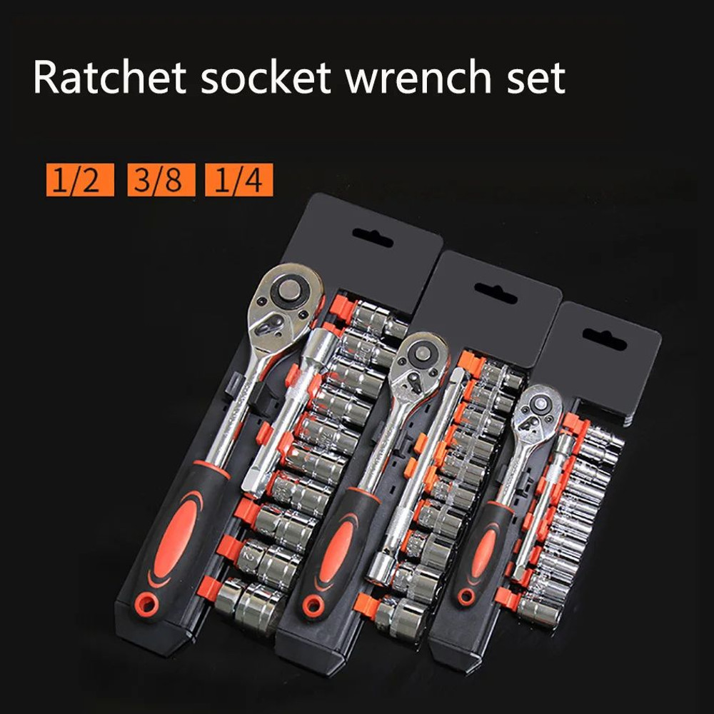 Ratchet Socket Wrench Set MultiFunction Spanner Kit For Bicycle Motorcycle And Car Repairs 1