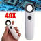 Handheld Magnifier With Dual LED Lights HD Glass Lens For Jewelry Diamond Jade And Mirror Inspectio 0