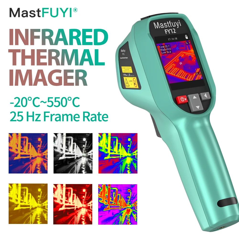Handheld Thermal Imager Rechargeable Infrared Camera Durable Waterproof Dustproof Design 0