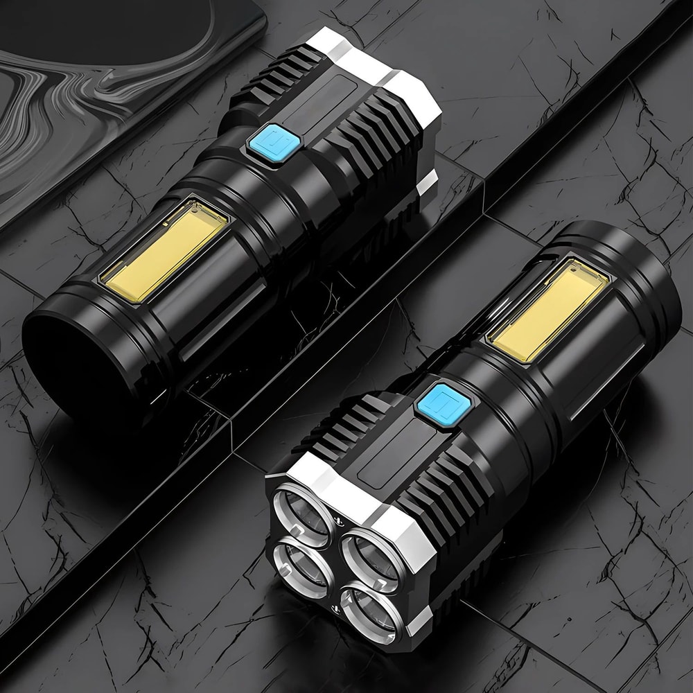 High Power Rechargeable Flashlight Ultimate SelfDefense Tool With Tactical Features 5