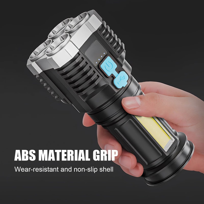 High Power Rechargeable Flashlight Ultimate SelfDefense Tool With Tactical Features 0