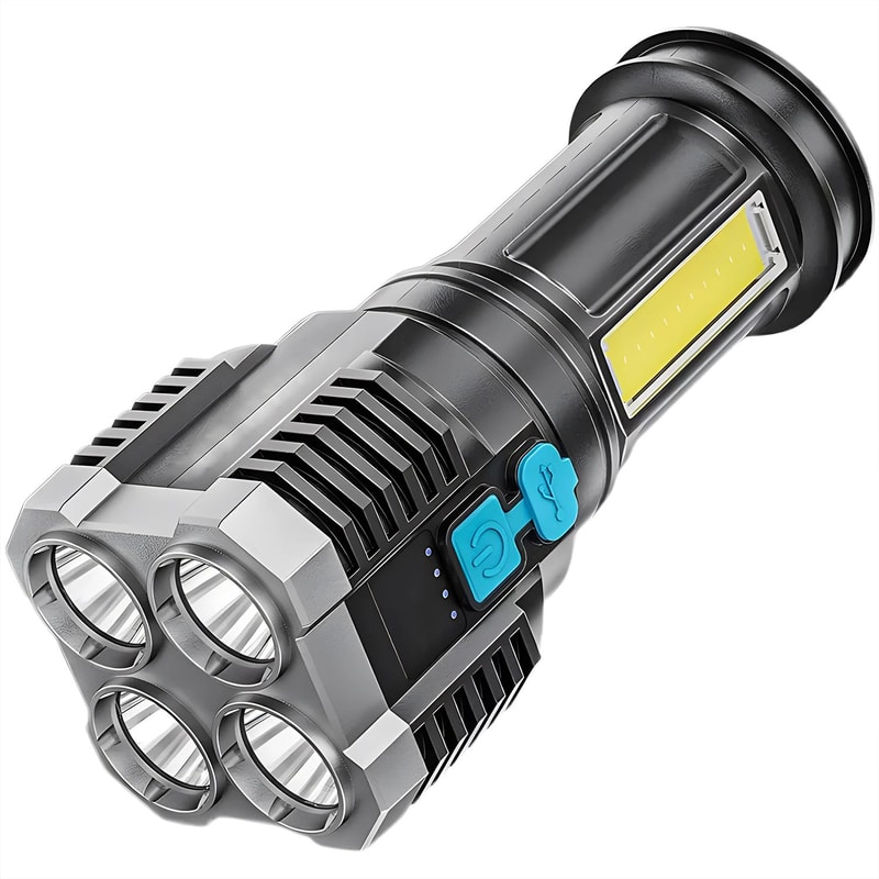 High Power Rechargeable Flashlight Ultimate SelfDefense Tool With Tactical Features 4
