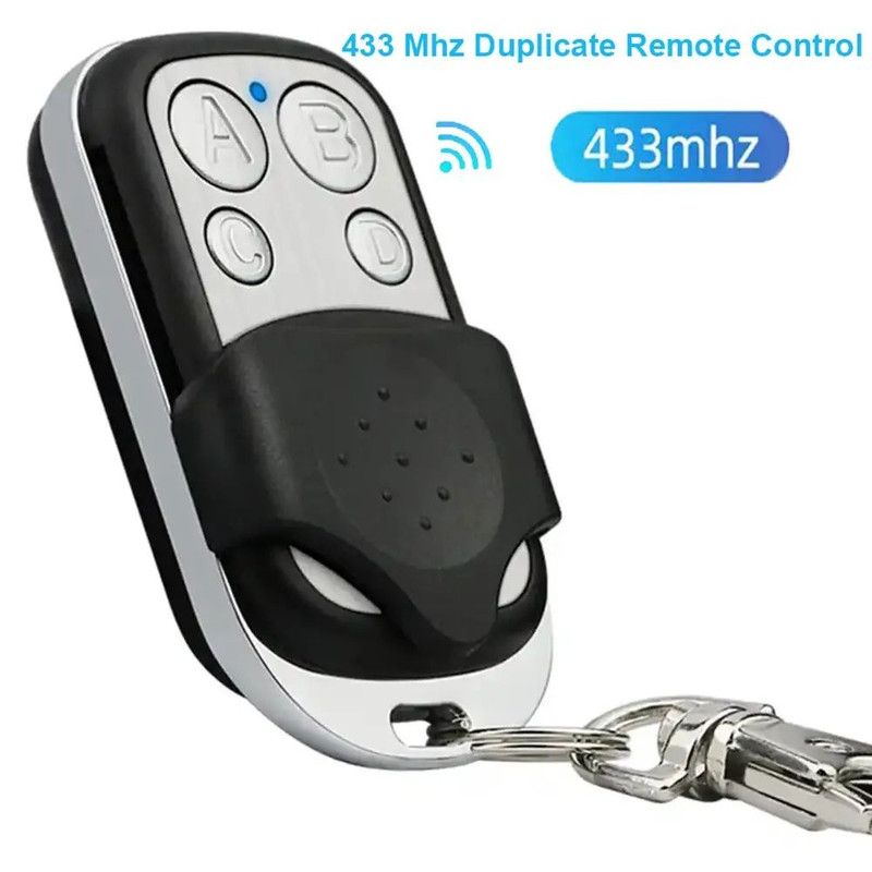 Metal Push Button Universal Garage Door Opener Remote 4 Button ABCD LockUnlock Transmitter 0